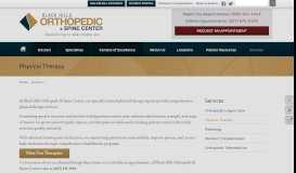 
							         Physical Therapy | Black Hills Orthopedic & Spine Center								  
							    