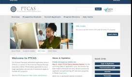 
							         Physical Therapy Centralized Application Service (PTCAS)								  
							    