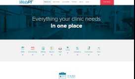 
							         Physical Therapy EMR Features | WebPT								  
							    