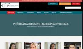 
							         Physician Assistants - Orthopedic Institute of Pennsylvania								  
							    