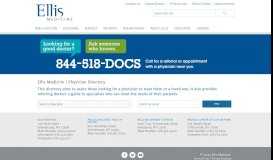 
							         Physician Directory - Ellis Medicine								  
							    