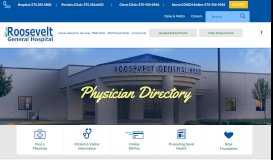 
							         Physician Directory | Roosevelt General Hospital | Portales, NM Hospital								  
							    