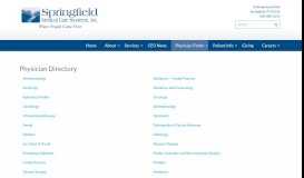 
							         Physician Directory | Springfield Medical Care Systems								  
							    