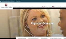 
							         Physician Education | IU Health								  
							    