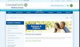 
							         Physician Finder - Covenant Medical Group								  
							    