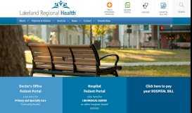 
							         Physician Group Portal FAQs - Lakeland - Lakeland Regional Health								  
							    