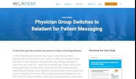 
							         Physician Group Switches to Relatient for Patient Messaging - Relatient								  
							    