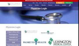 
							         Physician Login | Columbia Nephrology								  
							    