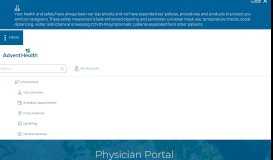 
							         Physician Portal | AdventHealth								  
							    