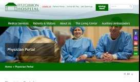
							         Physician Portal | Fitzgibbon Hospital								  
							    