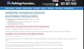 
							         Physician Portal - Radiology Associates LLP								  
							    