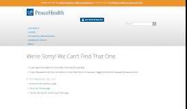 
							         Physician Portal Resources | PeaceHealth								  
							    