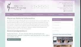 
							         Physician Referrals * Obstetrics And Gynecology Associates, Inc Of ...								  
							    