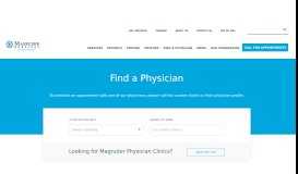 
							         Physician Services | Port Clinton Hospital - Magruder Hospital								  
							    