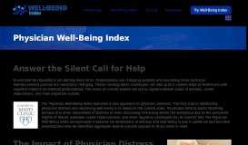 
							         Physician Well-Being Index | Invented By Mayo Clinic Well-Being Index								  
							    