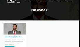 
							         Physicians – CIMA - Capital Internal Medicine Associates								  
							    