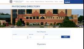 
							         Physicians Directory - Jackson County Memorial Hospital								  
							    