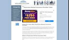 
							         Physicians Mutual Insurance Provider Claim - My Claim Source								  
							    