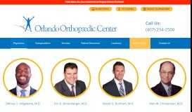 
							         Physicians | Orlando Orthopaedic Center								  
							    