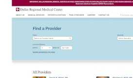 
							         Physicians - Physician Directory | Dallas Regional Medical Center								  
							    