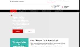 
							         Physicians Portal - CVS Specialty								  
							    