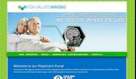 
							         PHYSICIANS PORTAL - Fox Valley Imaging								  
							    