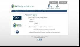 
							         Physicians - Radiology Associates								  
							    