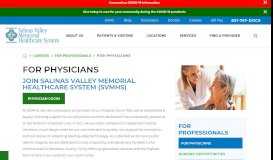 
							         Physicians | Salinas Valley Memorial Healthcare System								  
							    