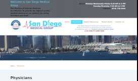 
							         Physicians - San Diego Medical Group								  
							    