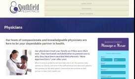 
							         Physicians - Southfield Pediatrics								  
							    