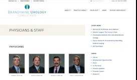 
							         PHYSICIANS & STAFF - Brandywine Urology Consultants								  
							    