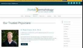 
							         Physicians & Staff ... - Florida Dermatology & Skin Cancer Centers								  
							    
