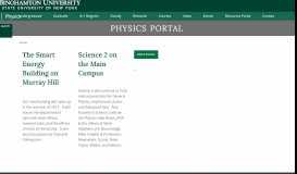 
							         Physics Portal - Physics | Binghamton University								  
							    