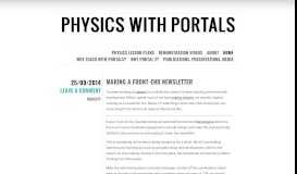 
							         Physics with Portals								  
							    