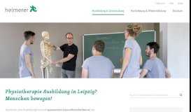 
							         Physiotherapie Ausbildung in Leipzig | Heimerer Schulen								  
							    