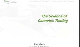 
							         PhytaTech - Cannabis Testing and Medicinal Marijuana profiles ...								  
							    