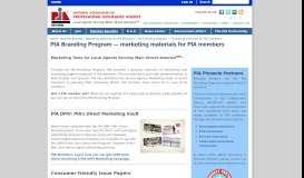 
							         PIA Branding Program — marketing materials for PIA members								  
							    