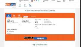 
							         PIA Cheap Flights Reservation - PIA Ticket Price | Faremakers ...								  
							    