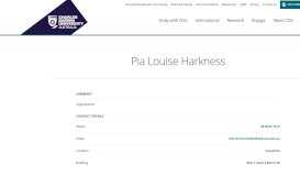 
							         Pia Louise Harkness | Charles Darwin University								  
							    