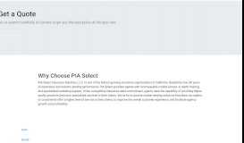 
							         PIA Select | Home, Life, Auto & Business Insurance								  
							    