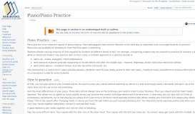 
							         Piano/Piano Practice - Wikibooks, open books for an open world								  
							    