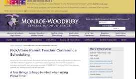 
							         PickATime Parent Teacher Conference Scheduling | Monroe ...								  
							    