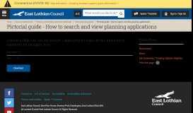 
							         Pictorial guide - How to search and view planning applications | East ...								  
							    