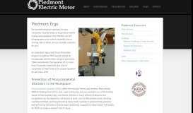
							         Piedmont Ergo - Piedmont Electric Motor								  
							    