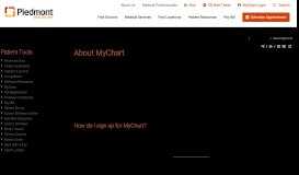 
							         Piedmont Patients' New Patient Portal - MyChart | Piedmont ...								  
							    