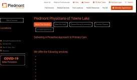 
							         Piedmont Physicians of Towne Lake | Woodstock, GA | Primary Care								  
							    