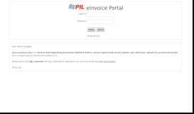 
							         PIL eInvoice Portal - Login v2.0								  
							    