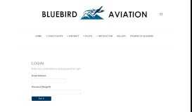 
							         Pilot Login — Bluebird Aviation								  
							    