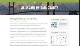 
							         PIM Supplier Portals: Are They Good or Bad? – Liliendahl on Data ...								  
							    