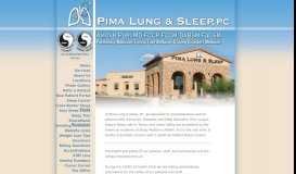 
							         Pima Lung & Sleep, PC - Pulmonary, Critical Care & Sleep Disorders ...								  
							    